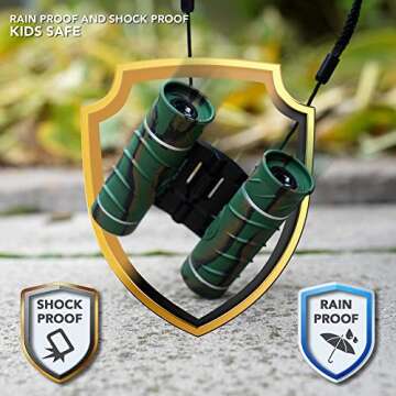 ATHENA FUTURES Aluminum Grade Binoculars for Kids, Girls & Boys, Easter Basket Stuffers, Toddler Bin...