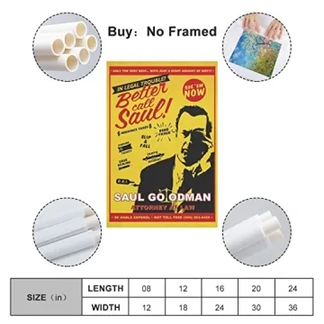 Explore the FUWE Better Call Saul Vintage Poster
