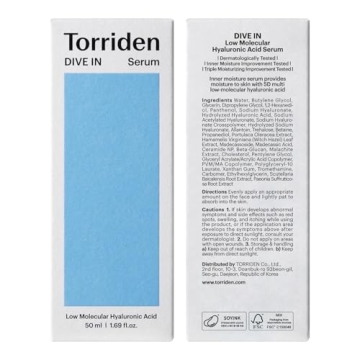 Torriden DIVE IN Hyaluronic Acid Serum 50ml for Glowing Skin