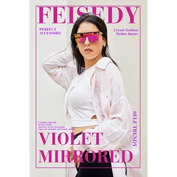 FEISEDY Oversized Sunglasses with UV400 Protection
