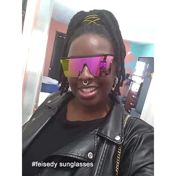 FEISEDY Oversized Sunglasses with UV400 Protection
