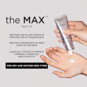 IMAGE Skincare, the MAX Neck Lift, Firming Cream to Uplift the Appearance of Sagging Skin, Improve A...