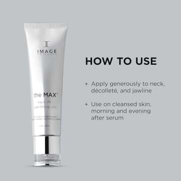 IMAGE Skincare, the MAX Neck Lift, Firming Cream to Uplift the Appearance of Sagging Skin, Improve Appearance of Fine Lines, 2 fl oz