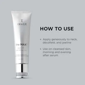 IMAGE Skincare, the MAX Neck Lift, Firming Cream to Uplift the Appearance of Sagging Skin, Improve Appearance of Fine Lines, 2 fl oz