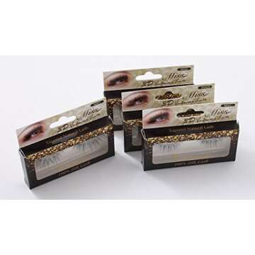 Miss Lash 100% Handmade Tapered 3D Volume Lashes M317 - 4 Pairs