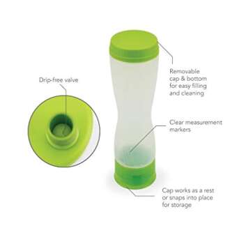 Tovolo Easy-Flow, Mess-Free Valve, Removable Cap, Pancake Pen 2.0, 1, Green