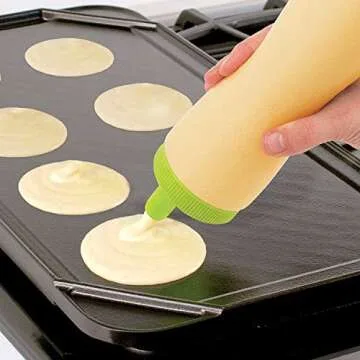 Tovolo Easy-Flow, Mess-Free Valve, Removable Cap, Pancake Pen 2.0, 1, Green