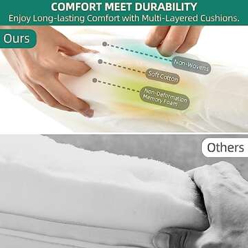 YITAHOME 5-Piece Outdoor Wicker Furniture Set, All-Weather Patio Bistro Set with Footrest, Small Patio Conversation Set for Balcony Outside, Outdoor Chairs with Ottomans and Coffee Table