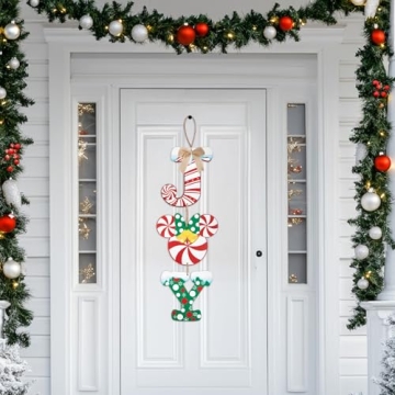 Buy Christmas Joy Door Sign Wooden Home Decoration