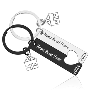 Vadaka for New Home Keychain Set 2024 Housewarming Keychain Gift for New Homeowners First Home Gift ...