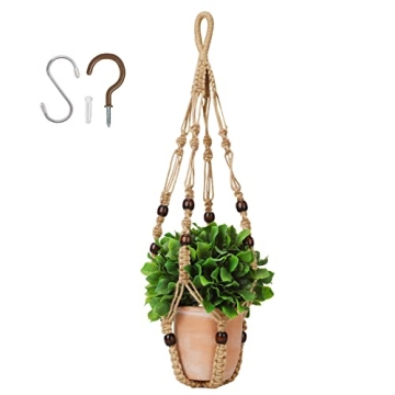 mivofo Macrame Plant Hanger 23" - Chic Indoor/Outdoor Holder