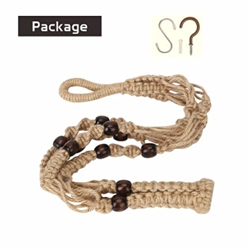 mivofo Macrame Plant Hanger 23" - Chic Indoor/Outdoor Holder