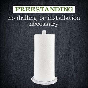 Stylish Homeries Marble Paper Towel Holder for Modern Kitchens