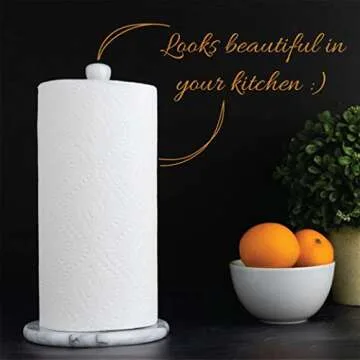 Stylish Homeries Marble Paper Towel Holder for Modern Kitchens
