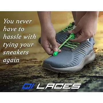 Qi Laces for Kids & Adults - No Tie Elastic Shoelaces