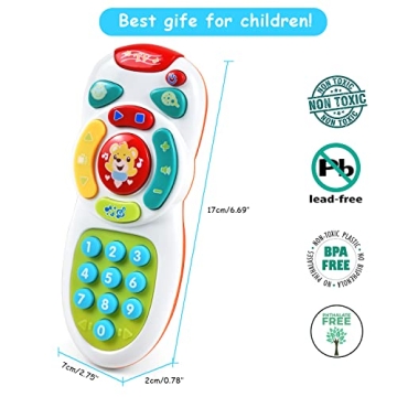 Tuko Baby Remote Toy with Sounds & Lights for Infants