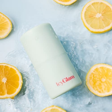 IcyGlam Ice Face Roller, Ice Roller For Face & Eye Puffiness Relief, Contour and Enhance Skin Care & Glow, Ice Facial Roller Mold Cube, Reusable & Leakproof (Frosty Blue)