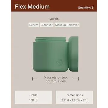 Cadence Travel Containers - Leakproof Skincare Set