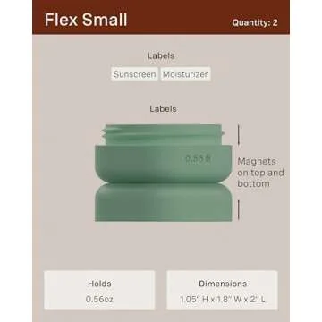 Cadence Travel Containers - Leakproof Skincare Set