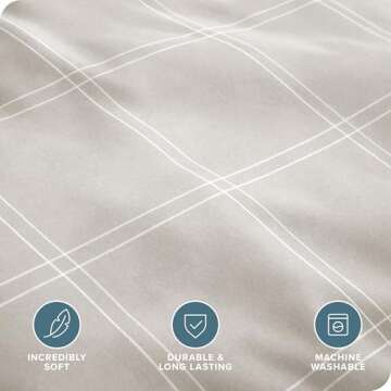 Bare Home Premium Duvet Cover Set - Soft & Stylish