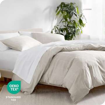 Bare Home Premium Duvet Cover Set - Soft & Stylish