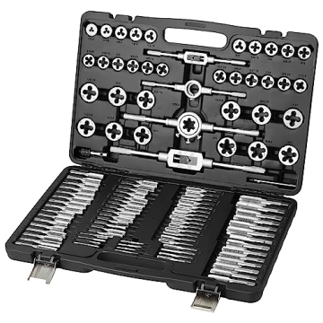 VEVOR Tap and Die Set, 110-Piece Essential Threading Tool for Professionals and DIY Enthusiasts