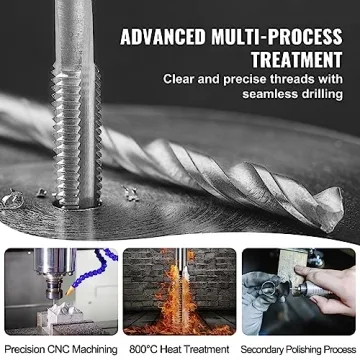 VEVOR Tap and Die Set, 110-Piece Durable Metric Threading Kit