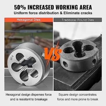 VEVOR Tap and Die Set, 110-Piece Durable Metric Threading Kit