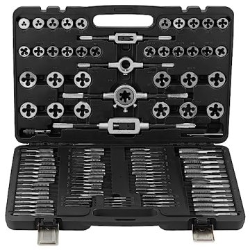 VEVOR Tap and Die Set, 110-Piece Durable Metric Threading Kit