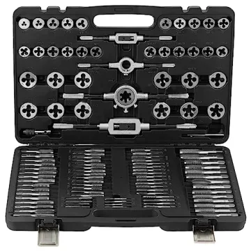 VEVOR Tap and Die Set, 110-Piece Durable Metric Threading Kit