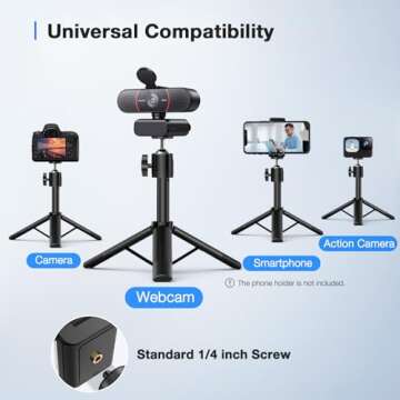 EMEET C960 4K Webcam with Tripod for Perfect Online Meetings