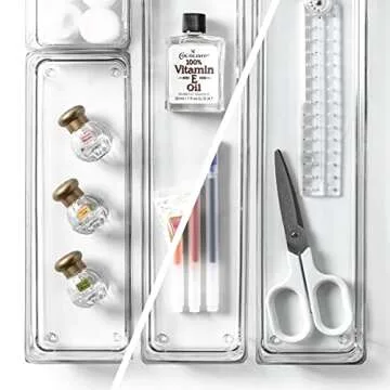 BINO 4-Piece Drawer Organizer Set for All Needs