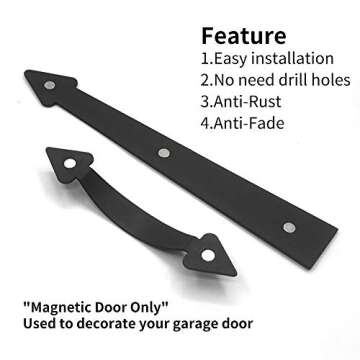 Magnetic Garage Door Accent Kit - No Drill Required
