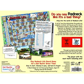 Gut Bustin' Games Redneck Life Board Game for All Ages