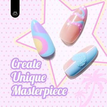 Beetles Gel Nail Polish Set 6 Colors Unicorn Collection Pastel Blue Yellow Pink Gel Polish Soak off Uv Led Lamp Baby Blue Yellow Purple Decorations Nail Art Nail Gifts for Women