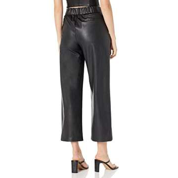 The Drop Women's Theor Vegan Leather Trouser, Black, XL