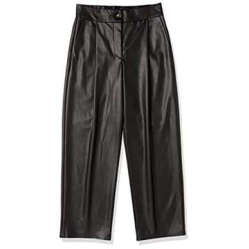 The Drop Women's Theor Vegan Leather Trouser, Black, XL