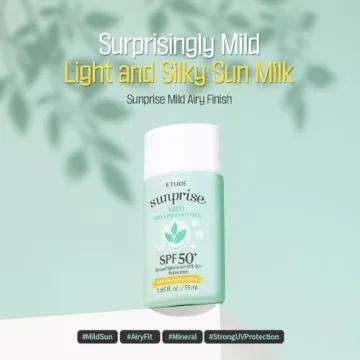 Etude Sunprise Mild Airy Finish Sun Milk SPF50+ Protection