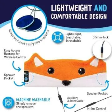 Toddler Wireless Headphones - Safe Volume & Travel Ready