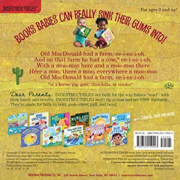 Indestructibles: Old MacDonald Had a Farm: Chew Proof · Rip Proof · Nontoxic · 100% Washable (Boo...