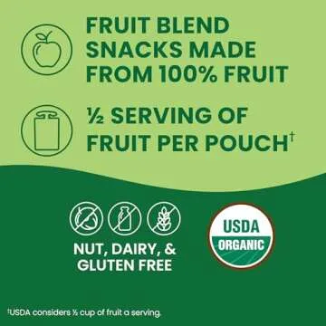 GoGo squeeZ Organic Applesauce, Gluten-Free Snack Pouches