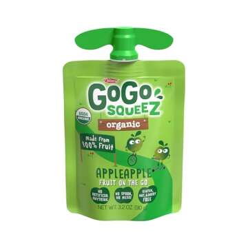 GoGo squeeZ Organic Applesauce, Gluten-Free Snack Pouches
