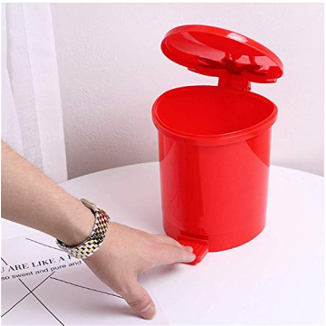 Cute Strawberry Trash Can for Desk and Bathroom Organization