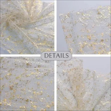 Snowkingdom 10 Ft Gold Table Runner for Events and Parties