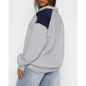 BTFBM Quarter Zip Sweatshirts Women Fall Fashion Activewear