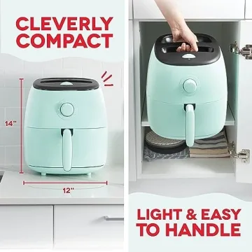 DASH Tasti-Crisp™ 6 Qt Electric Air Fryer - Compact & Efficient