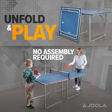 JOOLA Midsize Compact Table Tennis Table for Smaller Spaces