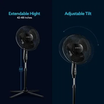 NEXAIR 16 Inch Oscillating Stand Fan for Comfort