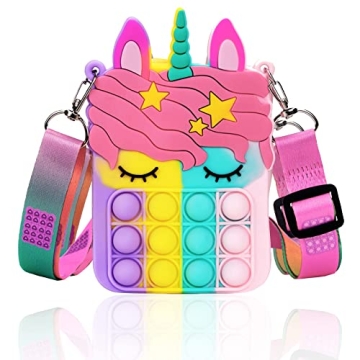 Civan Unicorn Pop Purse - Fun Fidget Toy & Stylish Shoulder Bag for Kids & Women