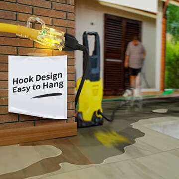 Heavy Duty 100 ft Waterproof Extension Cord with Lighted End